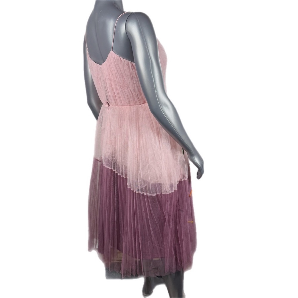 ASOS Pink and Purple Midi Tulle Dress with High-Low Hem & Custom Detailed - Picture 5 of 12